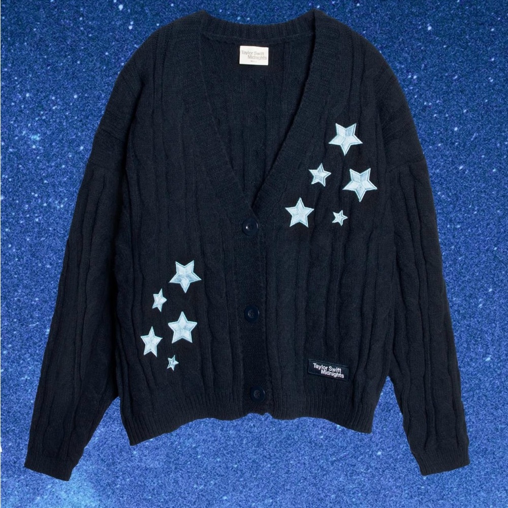 Taylor Swift Midnights Blue Star Cardigan